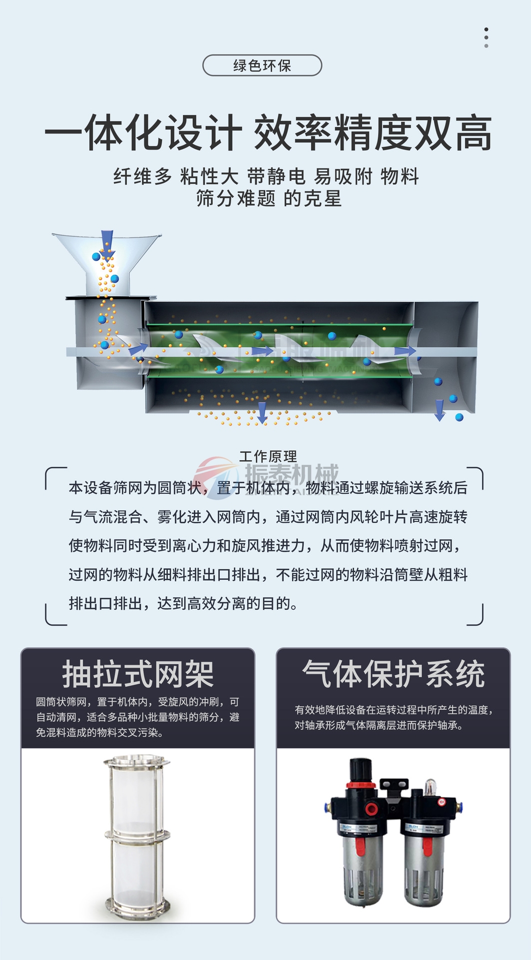 煅燒焦氣流篩優(yōu)勢(shì)特點(diǎn)
