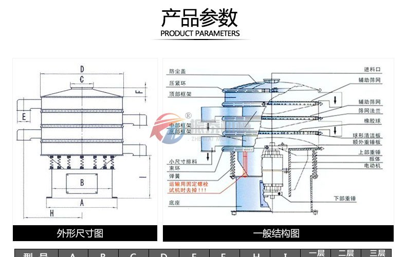 不銹鋼旋振篩